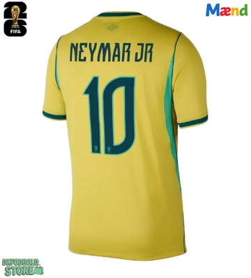 Brasilien Neymar Jr #10 Replika Hjemmebanetrøje VM 2026 Kortærmet